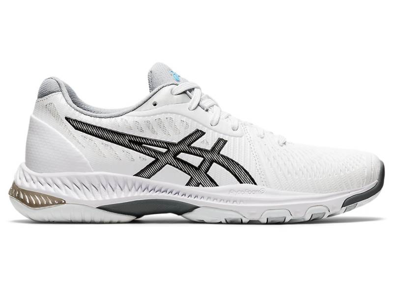 Sapatos De Voleibol Asics NETBURNER BALLISTIC FF 2 Mulher Branco, 7933A767.334